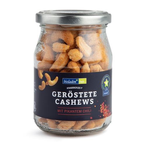 bioladen* Cashews geröstet mit Chili, 140g