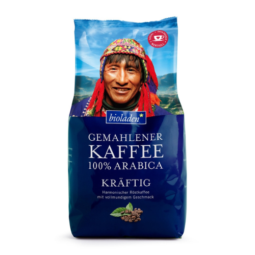 bioladen* Kaffee 100% Arabica, kräftig gemahlen, 500g