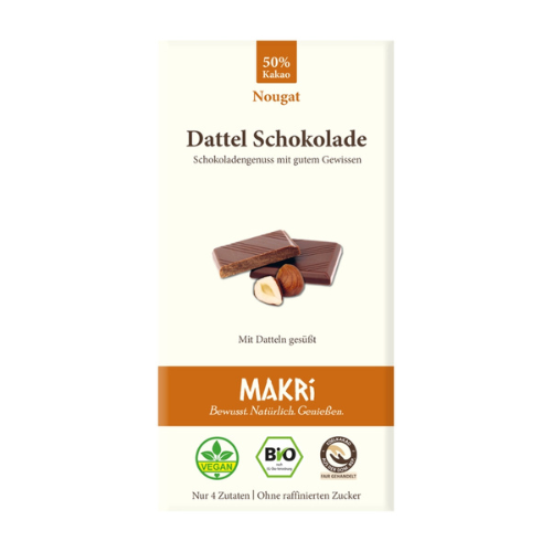 Dattel Schokolade Nougat 50%, 85g