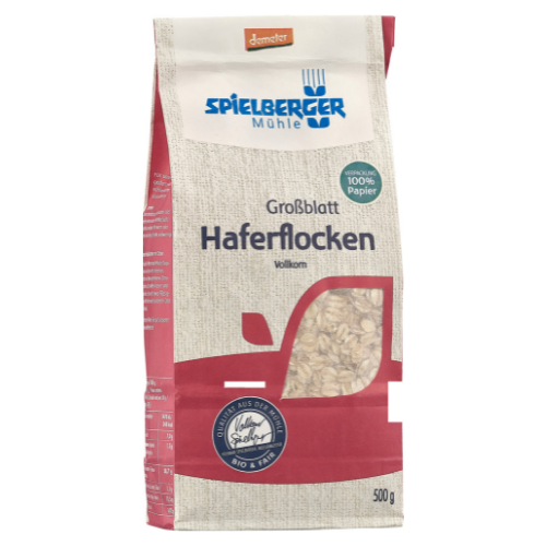 Haferflocken Großblatt, Demeter 500g