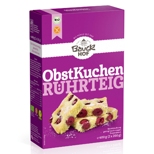 Obstkuchen Rührteig 400g
