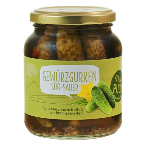 Gewürzgurken süß-sauer, 350g
