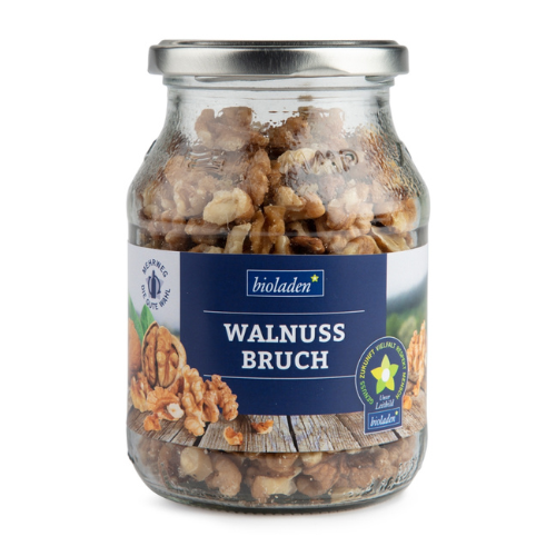 bioladen* Walnussbruch im Pfandglas, 220g
