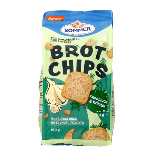 Brot Chips mit Knoblauch & Kräuter, 100g