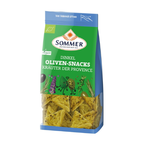 Dinkel Oliven-Snacks Kräuter, 150g