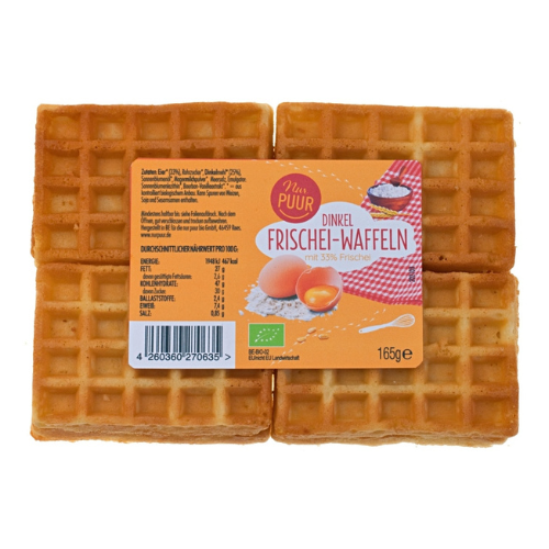 Dinkel Frischei-Waffeln, 165g