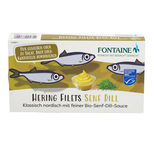 Heringsfilets in Senf-Dill-Sauce 200g