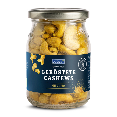 bioladen* Cashews geröstet mit Curry, 140g
