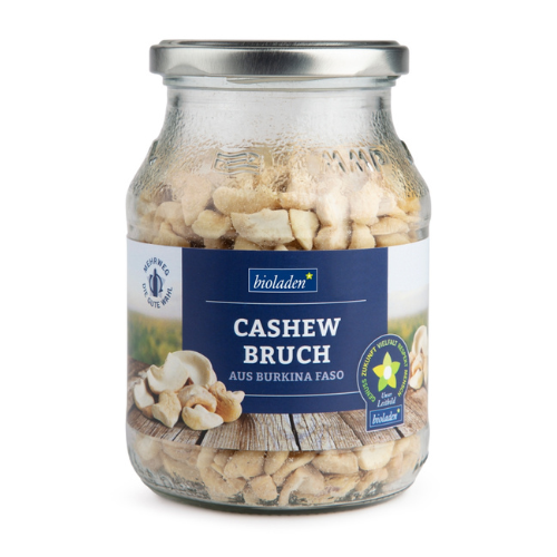 bioladen* Cashewkerne Bruch im Pfandglas, 270g